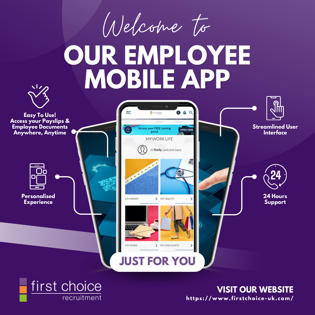 ​Introducing the  First Choice Recruitment App!